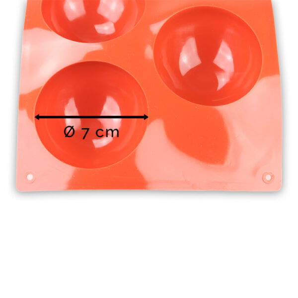 Silikoneform - Halvkugle Ø7 cm - Image 2