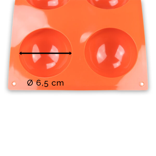 Silikoneform - Halvkugle Ø6,5 cm - Image 3