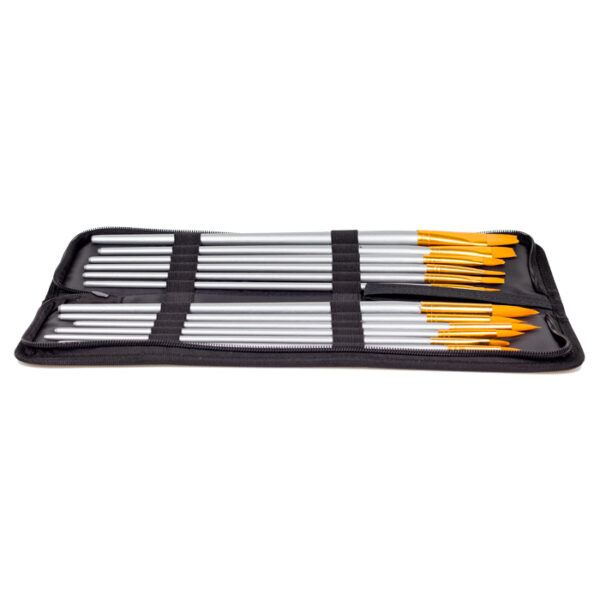 Penselssæt med etui (12 stk) - Image 3